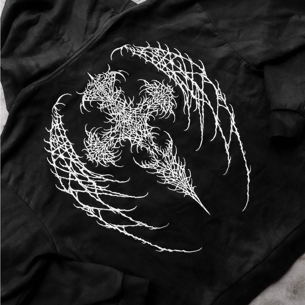 Onllycurse Distressed Zipup Hoodie